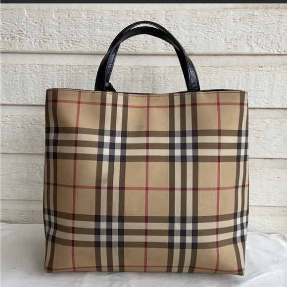 COPY - Burberry Nova Check Tote Vintage Plaid - Picture 1 of 6